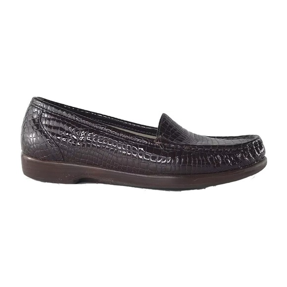 SAS Shoes - SAS Women's 6 1/2 S Tripad Simplify Moccasin Loafer Slip On Shoe Brown Croc‎